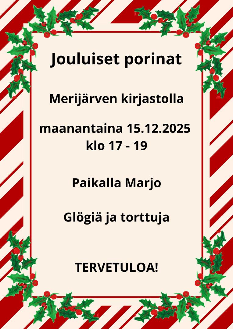 Jouluiset porinat