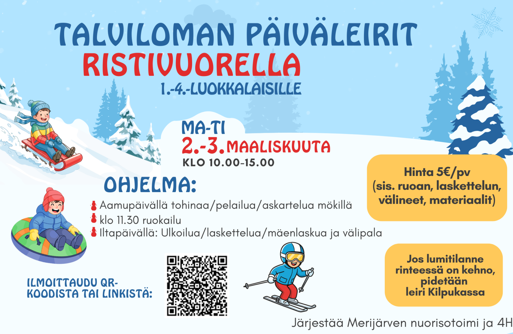 talviloman päiväleiri