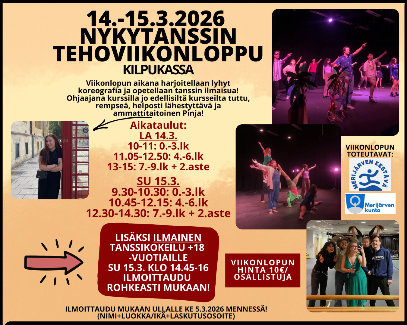 tanssin tehoviikonloppu