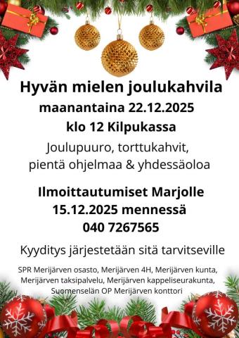 Hyvän mielen joulukahvila