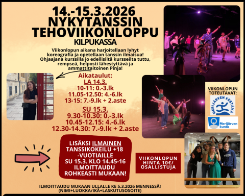 tanssin tehoviikonloppu